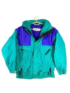 Columbia Vamoose Purple/Green Full Zip Outer Layer Jacket Men’s Medium - Picture 1 of 7