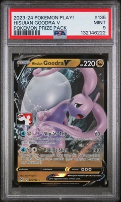 2023-24 Pokemon Play! Hisuian Goodra V Pokemon Prize Pack Series PSA 9 - Image 1 of 2