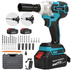 Cordless Impact Wrench 1/2 inch, 21V Electric Impact Driver with Two 3.0AH Ba... - Bild 1 von 6