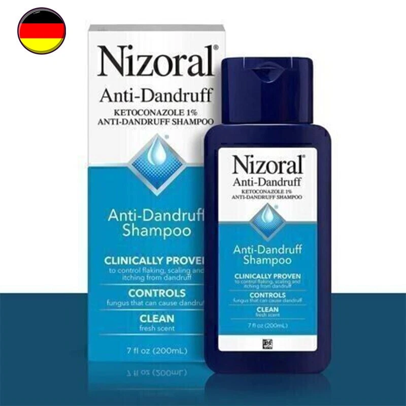 MARKENLOS New Nizoral Anti-Dandruff Shampoo with 1% Active , Fresh Scent, 7 Fl Oz
