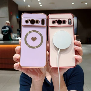 MagSafe Funda para Google Pixel 10 9 Pro XL 8 Pro 8A 9A Lindo Corazón TPU Funda - Imagen 1 de 18