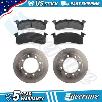 Front Automotive Disc Brake Rotors Brake Pads Kit for 1979-1986 Chevrolet K20 - Image 1 of 4