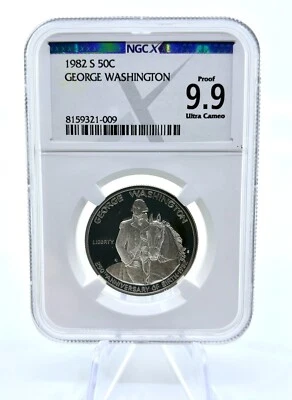1982-S NGCX Proof 9.9 Ultra Cameo George Washington 50C Coin - Image 1 of 2