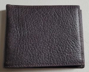 Neu Herren S.E.S. Leder Braun Bison Geldbörse Single Fold Virginia Leather Shop - Bild 1 von 5