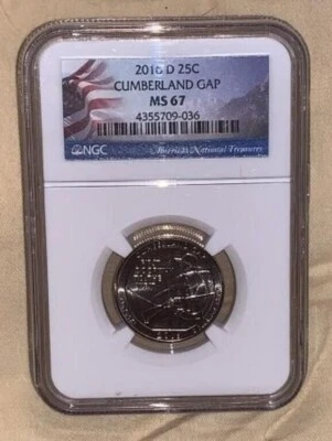 2016-D Cumberland Gap Quarter NGC MS67 - Image 1 of 4