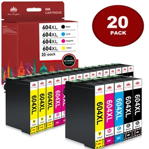 20x wkłady do Epson 604 XL XP2200 3200 4200 2205 3205 4205 WF-2910 2935 2950 - Zdjęcie 1 z 12