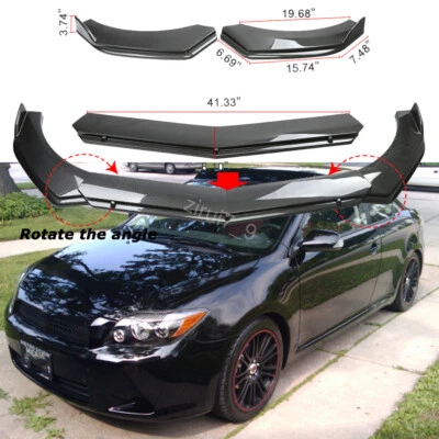 Front Bumper Lip Chin Splitter Spoiler Body Kit Parts for Toyota Scion tC Coupe Foto 1 de 4