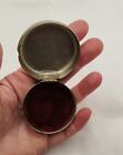 Vintage Silver Pocket Watch Shell Trinket Box 214 Stamped
