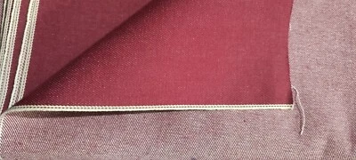 12.6oz Warp Yarn Red Core Selvedge Denim Fabric Selvage Jeans Cloth By The Yard - Image 1 of 2