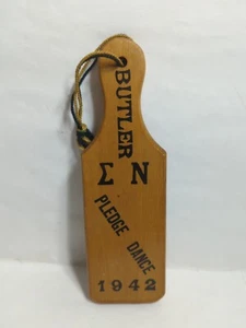 Vintage Sigma Nu 1942 Pledge Dance Butler University Paddle - Picture 1 of 6