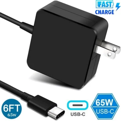 Adaptador de energia carregador de parede tipo USB-C tipo 65W para Macbook Pro 13 polegadas 2016-2020 Air - Imagem 1 de 4