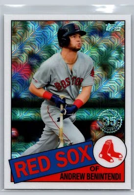 2020 Topps Update #CPC-26 Andrew Benintendi Silver Pack Mojo Refractor - Image 1 of 2