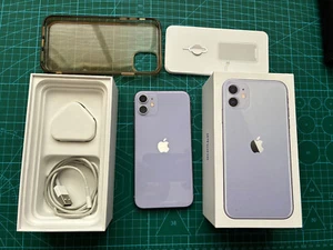 Apple iPhone 11 64GB, Unlocked, Purple, Grade A, original box - Afbeelding 1 van 10