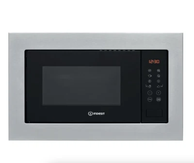 INDESIT MWI125GX Einbaumikrowelle Mit Grill Edelstahl - Bild 1 von 4