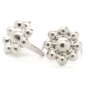 "Macchie perline ottone nichel lucido 5/8" 100 pz. NH00117-02 - Foto 1 di 2