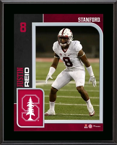 Justin Reid Stanford Cardinal 10.5" x 13" Sublimated Player Plaque Cover