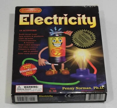 ScienceWiz Electricity 18 Projects Kids Educational Science Book & Activity Kit - Image 1 of 2