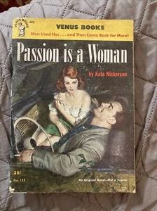 Sleaze gga digest Vintage Pb, Passion Is A Woman, Nickerson, Venus 152, 1952, sehr guter Zustand - Bild 1 von 6