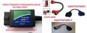 AUTODIAGNOSI OBD-AGGIORNATA AL 2023! INCLUSO CAVO SGW-RESET SERVICE JEEP COMPASS - Foto 1 di 1