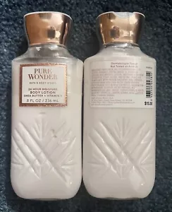 Bath & Body Works 2 Pc LOT Pure Wonder Body Lotion w/Shea & Vitamin E NEW - Picture 1 of 1