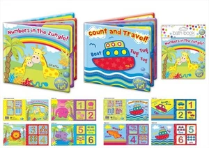 BABY BATH BOOKS PLASTIC COATED FUN TOYS KIDS CHILD BATH TIME PLAY LEARNING TOYS - Picture 1 of 7