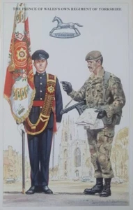 The Prince Of Wales Own Regiment Of Yorkshire Postcard No 34 British Army Series - Picture 1 of 1