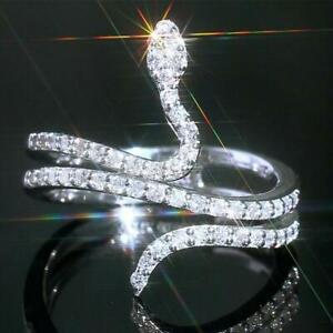 Punk Vintage Style Snake Band Ring Women Men Jewelry Gifts Size 6-13