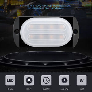 DXZ 12-24V LED Strobe Light Bar Car Truck Flashing Emergency Warning Lamp Kit