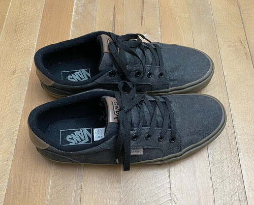 Scarpe da skate VANS uomo Bishop in tela denim cerato sneakers antracite taglia 9