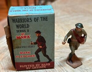 MARX WARRIORS OF THE WORLD MARK FLETCHER WWI SOLDIER W/BOX INFANTRY FIGURE