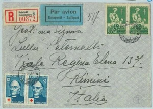 95501 - FINNLAND - Postgeschichte - Einschreiben Luftpostbrief 1948 - Rotes Kreuz - Bild 1 von 1