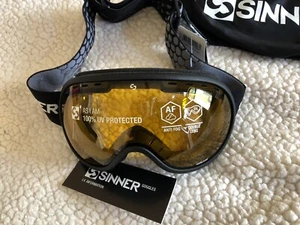 Sinner Vorlage Matte Black  Adult Ski Goggle Double Lens CLOSEOUT! - Bild 1 von 4