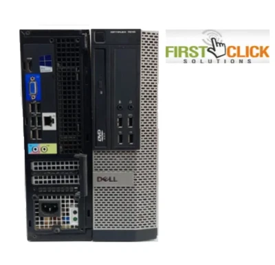 Fast Dell Optiplex SFF Desktop PC Core i7 8GB RAM 120GB SSD Windows 10 Wi-Fi - Image 1 of 4