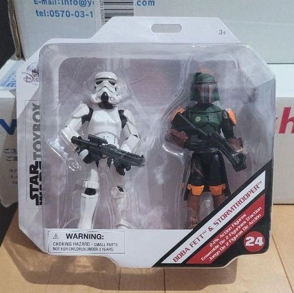 迪士尼玩具箱星球大战波巴·费特和风暴兵可动人偶带盒限量版罕见 — 第 1/3 张图片