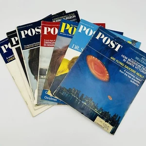 VINTAGE Saturday Evening Post Magazine Lot (7) Kennedy JFK President 1960s UFO - Picture 1 of 20