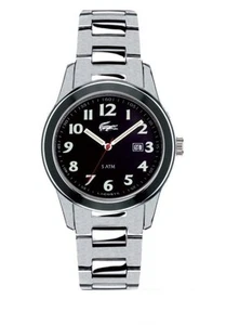 Neu authentische Lacoste Uhr Advantage schwarz Edelstahl Gummi - Bild 1 von 1