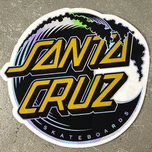 🔥SANTA CRUZ, CA SKATEBOARD OEM Factory 4” STICKER Surf Ocean Wave BEACH DIE CUT - Picture 1 of 8