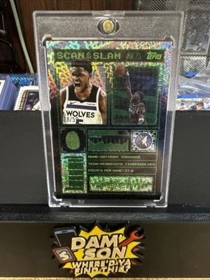 2025-26 Topps Anthony Edwards #ss-9 Black Friday Scan & Slam/50 SP  Foto 1 de 3