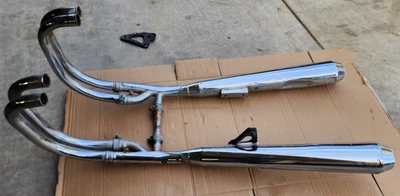 Silenciador Kawasaki KZ1000 A1 A2 1977-1978 OEM todavía en buen estado con desgaste por edad Foto 1 de 4