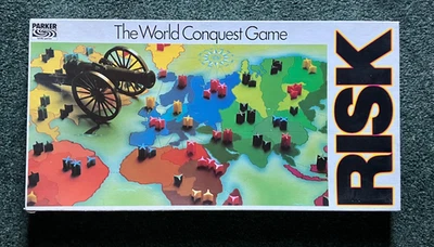 Vintage Risk Board Game Parker The World Conquest Strategy Game 1985 Complete - Image 1 of 4