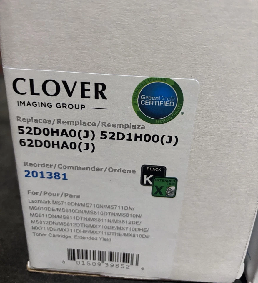 201381 Cartucho de repuesto Lexmark MS710/MS711/MS810/MX710/MX810/MX811 | Negro Foto 1 de 1