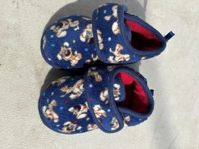 Baby slippers Blue Dogs Size Small 5-6 - Image 1 of 2