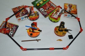 Lego Ninjago Spinner Spinjitzu Nya 2172 Fang Suei 9567 Cole DX 2170 Snappa 9564