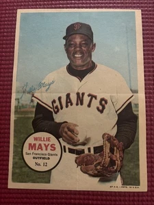 1967 Topps Poster #12 Willie Mays (EX) MLB Hall Of Fame San Francisco Giants - Bild 1 von 12