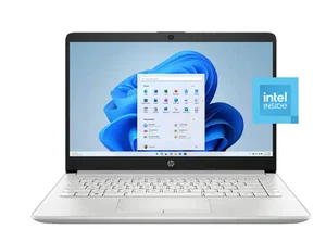 HP Laptop 14" HD Intel Celeron N4120 4GB 64GB eMMC SSD Webcam Windows 11 S - Picture 1 of 6