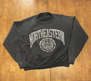 Sudadera De Colección Años 90 Northeastern University Cuello Redondo XL Boxy Boston - Imagen 1 de 7