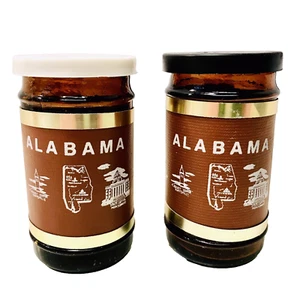 Alabama Vintage 1970’s Beer Mug Wooden Handle Amber Glass Salt & Pepper Shakers - Picture 1 of 9