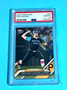 2024 Topps Now Paul Skenes #436 RC Rookie ALL-STAR GAME STARTER PSA 10 GEM MT 01 - Bild 1 von 2