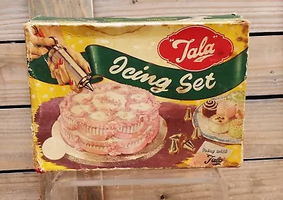 JUEGO DE GLASEADO TALA COLECCIONABLE VINTAGE Nº 1705 EN CAJA ORIGINAL HECHO EN INGLATERRA Foto 1 de 4