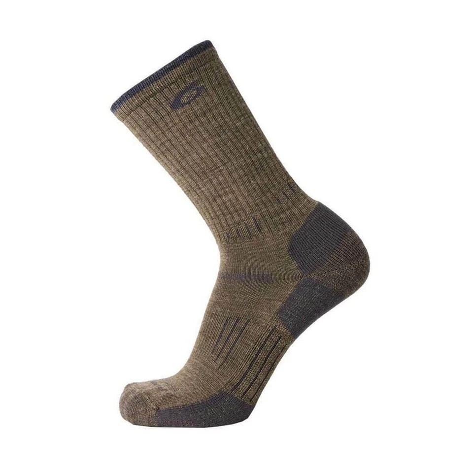 Point6 2531-320-06 Hiking Essential Light Crew Socks Earth Medium